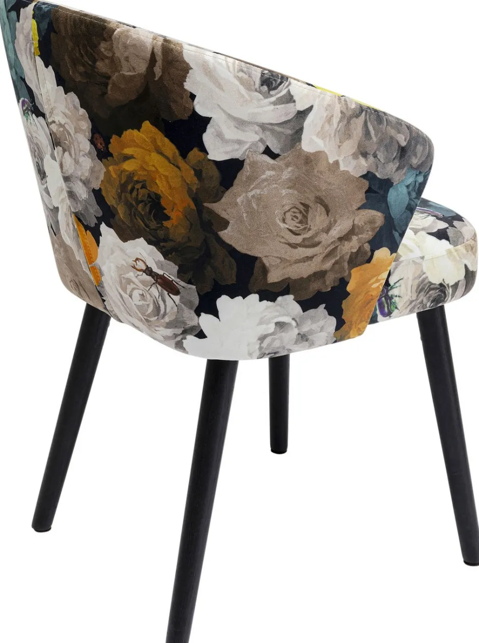 Store Eetkamerstoel Peony Flower Geel Kasten|Stoelen