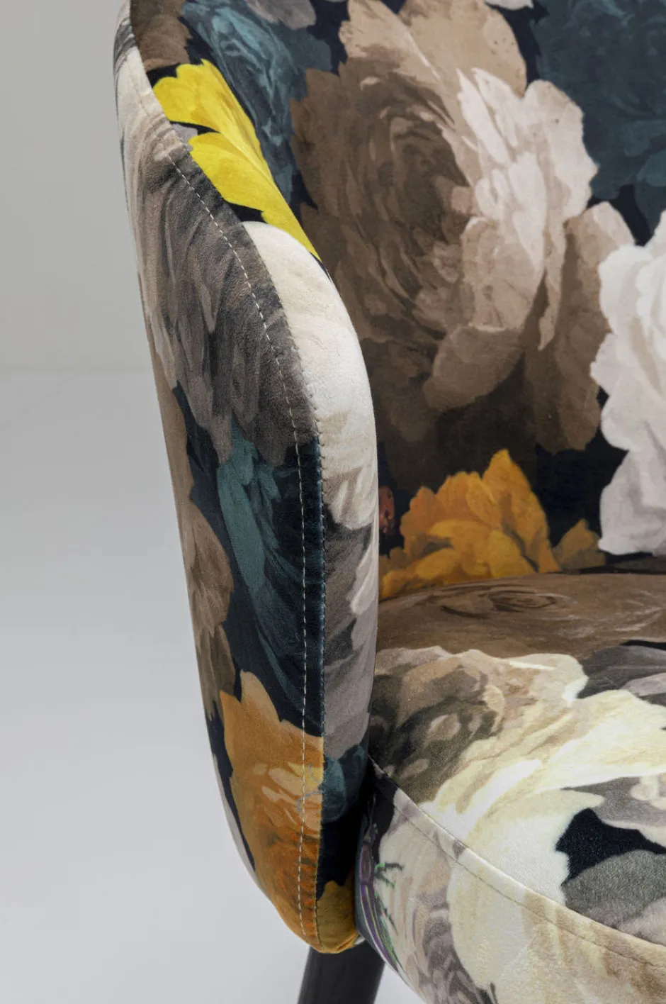 Store Eetkamerstoel Peony Flower Geel Kasten|Stoelen