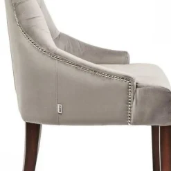 Cheap Eetkamerstoel Prince Fluweel Grijs Kasten|Stoelen