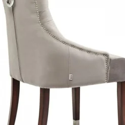 Cheap Eetkamerstoel Prince Fluweel Grijs Kasten|Stoelen