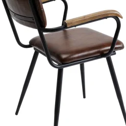 Cheap Eetkamerstoel Salsa Leather Brown Kasten|Stoelen