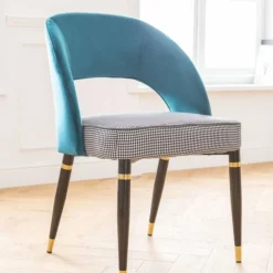 Cheap Eetkamerstoel Samantha Petrol Kasten|Stoelen