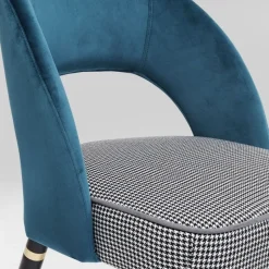 Cheap Eetkamerstoel Samantha Petrol Kasten|Stoelen
