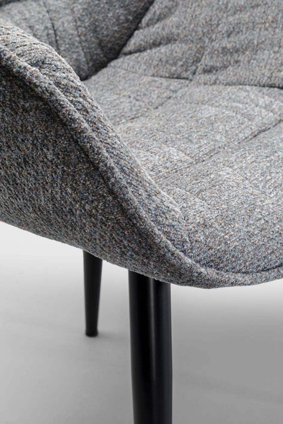 Clearance Eetkamerstoel Thelma Melange Grey Kasten|Stoelen