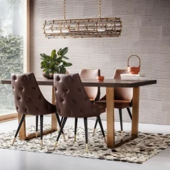 Best Eetkamerstoel Urban Desire Bruin Kasten|Stoelen