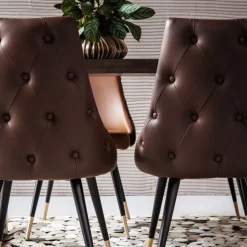 Best Eetkamerstoel Urban Desire Bruin Kasten|Stoelen