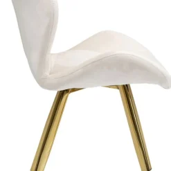 Fashion Eetkamerstoel Viva Creme Kasten|Stoelen