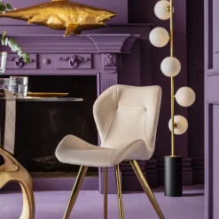 Fashion Eetkamerstoel Viva Creme Kasten|Stoelen