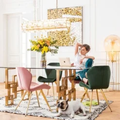 Hot Eetkamerstoel Viva Groen Kasten|Stoelen