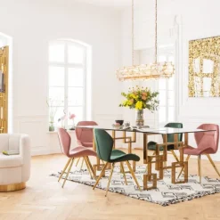 Hot Eetkamerstoel Viva Groen Kasten|Stoelen
