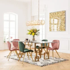 Clearance Eetkamerstoel Viva Roze Kasten|Stoelen