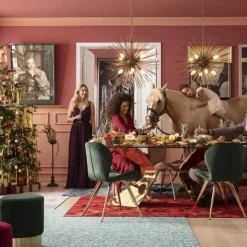 Clearance Eetkamerstoel Viva Roze Kasten|Stoelen
