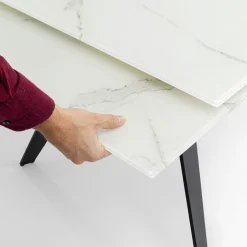 Cheap Eettafel Amsterdam Marmer 160(+40+40)x90 Kasten|Tafels