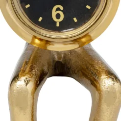 Best Sale Eettafel Clock Sitting Man Gold 8x27cm Woondecoratie|Kasten