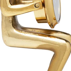 Best Sale Eettafel Clock Sitting Man Gold 8x27cm Woondecoratie|Kasten