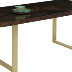 Best Sale Eettafel Conley Messing 180x90cm Kasten|Tafels