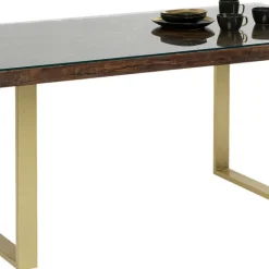 Store Eettafel Conley Messing 160x80cm Kasten|Tafels