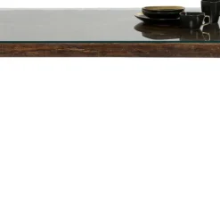 Store Eettafel Conley Messing 160x80cm Kasten|Tafels