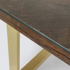 Store Eettafel Conley Messing 160x80cm Kasten|Tafels