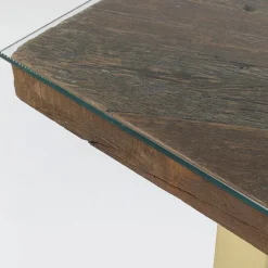 Store Eettafel Conley Messing 160x80cm Kasten|Tafels