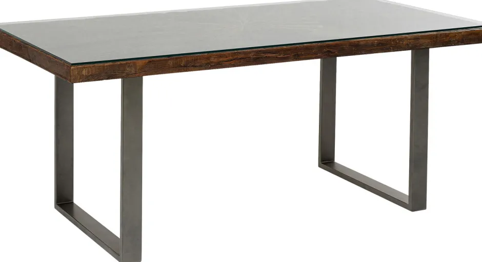 Cheap Eettafel Conley Ruwstaal 180x90cm Kasten|Tafels