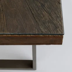 Cheap Eettafel Conley Ruwstaal 180x90cm Kasten|Tafels