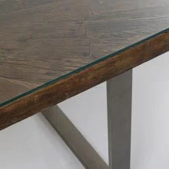 Cheap Eettafel Conley Ruwstaal 180x90cm Kasten|Tafels