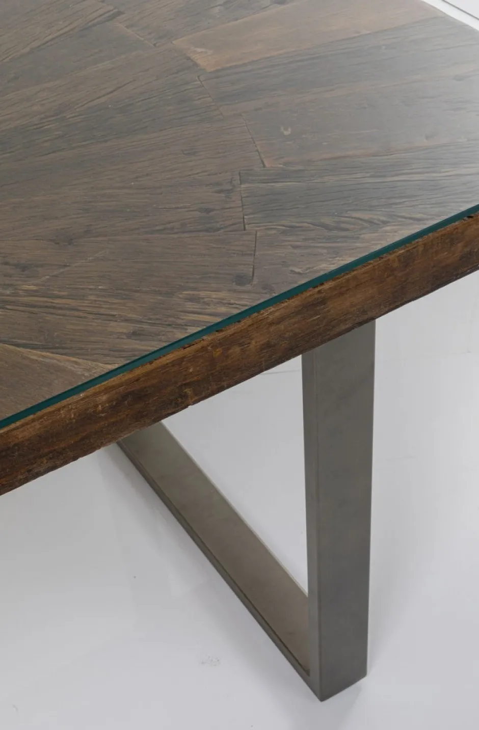 Cheap Eettafel Conley Ruwstaal 180x90cm Kasten|Tafels