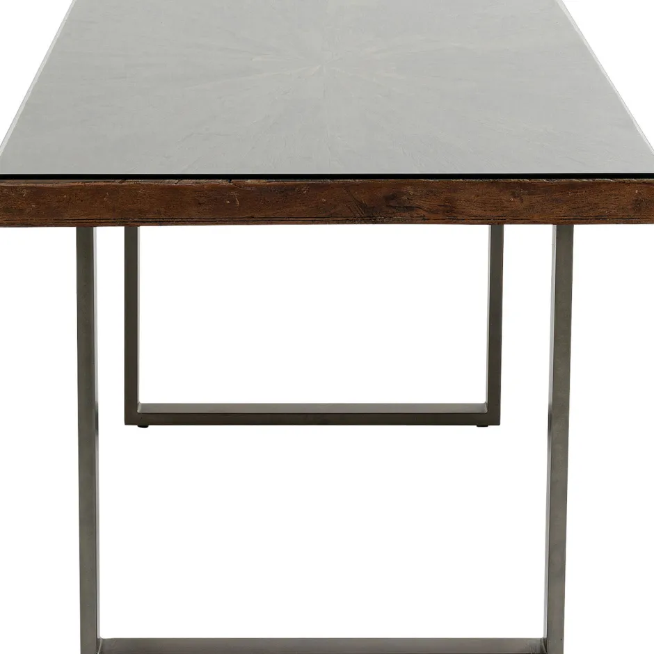 Cheap Eettafel Conley Ruwstaal 180x90cm Kasten|Tafels