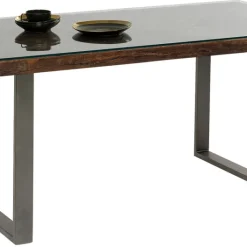 Cheap Eettafel Conley Ruwstaal 180x90cm Kasten|Tafels