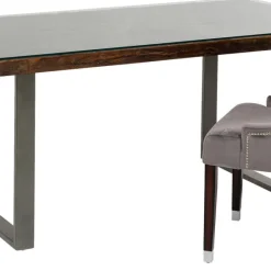 Cheap Eettafel Conley Ruwstaal 180x90cm Kasten|Tafels
