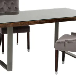 Cheap Eettafel Conley Ruwstaal 180x90cm Kasten|Tafels