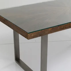 Cheap Eettafel Conley Ruwstaal 180x90cm Kasten|Tafels