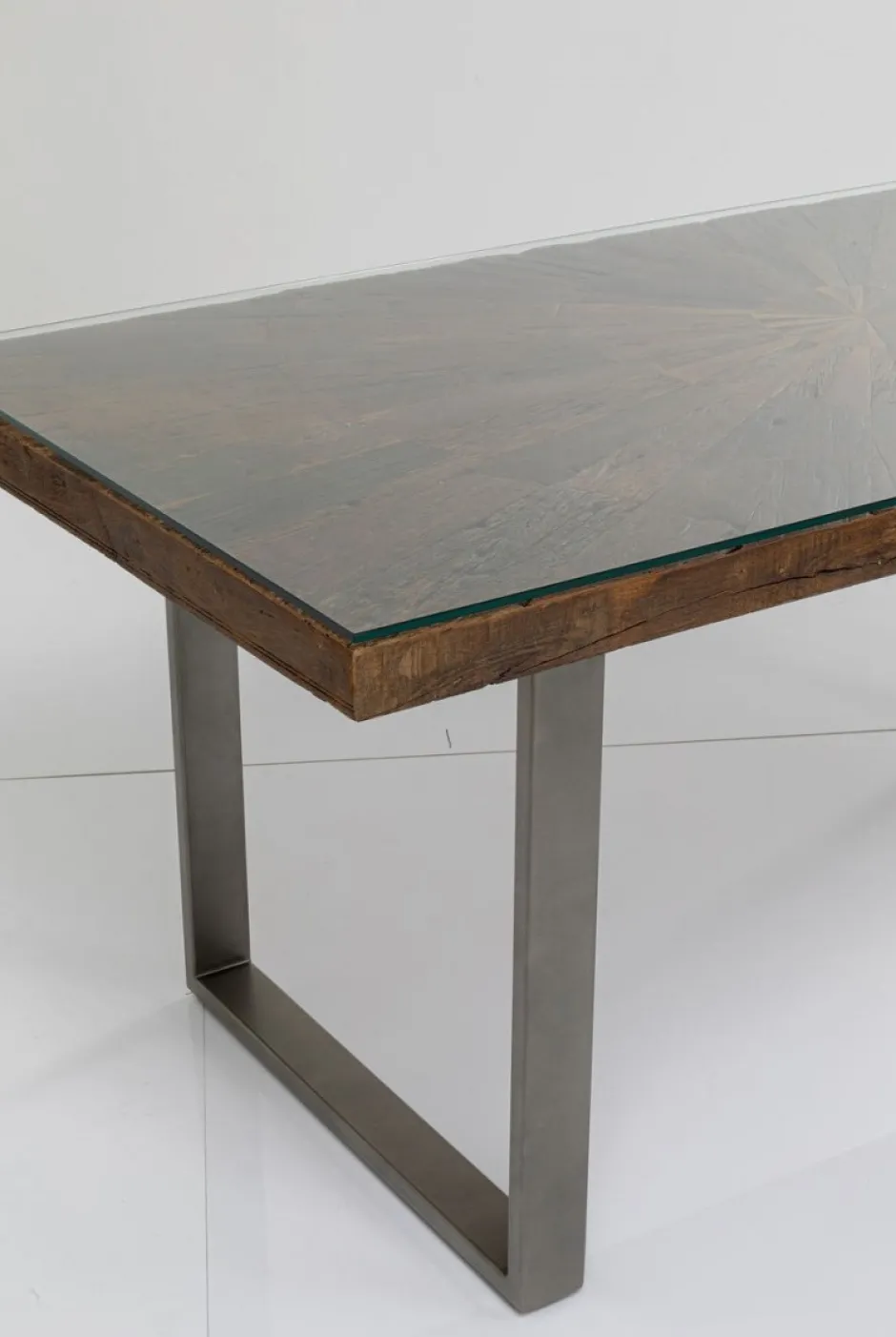 Cheap Eettafel Conley Ruwstaal 180x90cm Kasten|Tafels