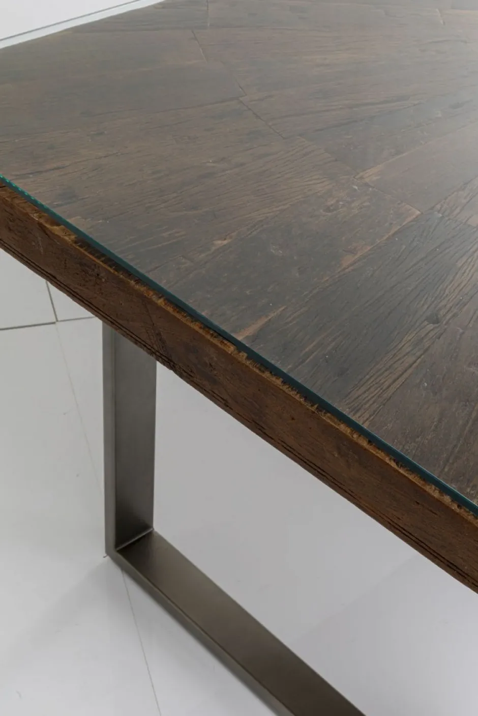 Cheap Eettafel Conley Ruwstaal 180x90cm Kasten|Tafels