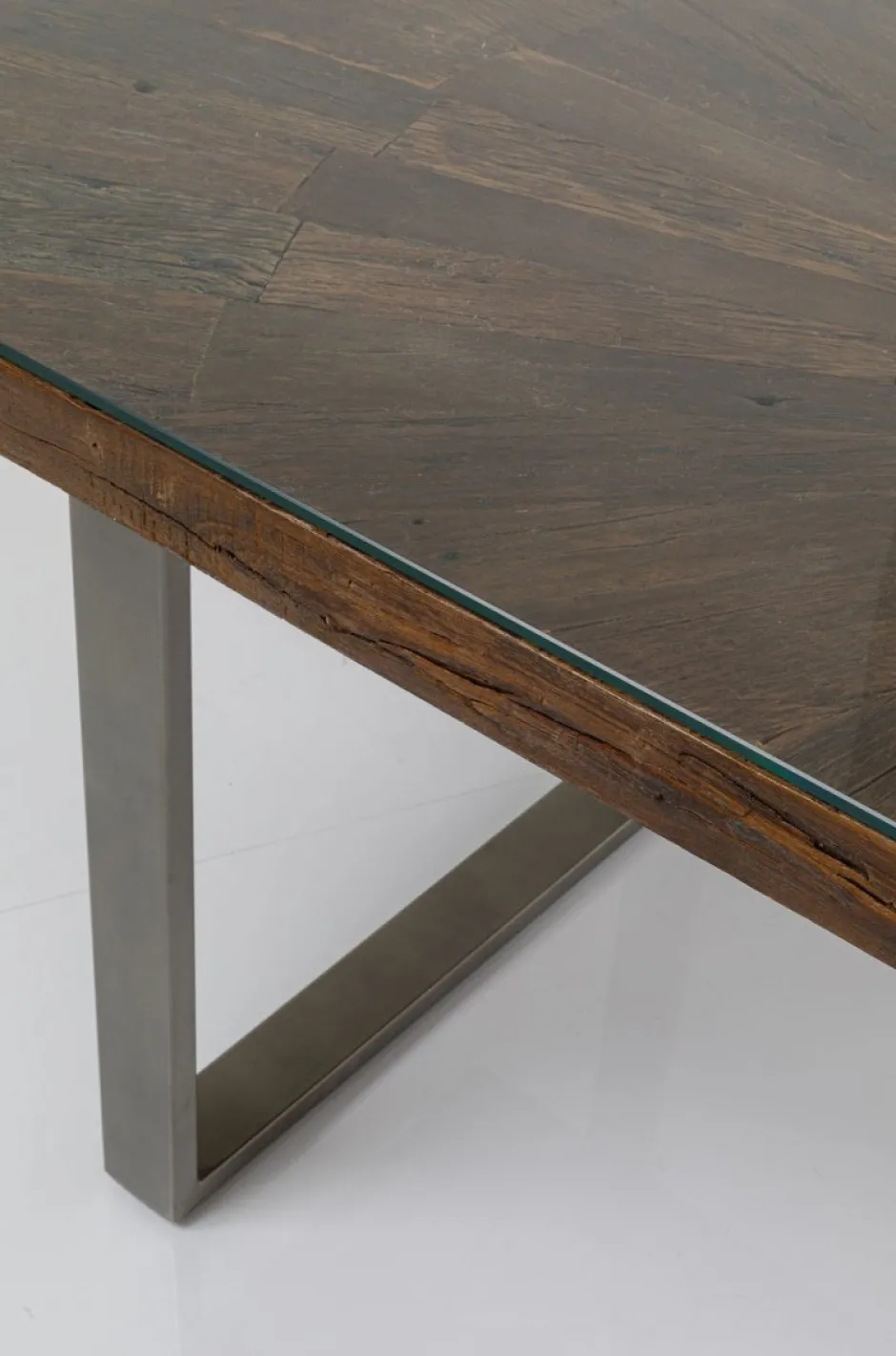 Cheap Eettafel Conley Ruwstaal 180x90cm Kasten|Tafels