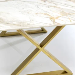 Cheap Eettafel Eternity Cross Brass 180x90cm Kasten|Tafels