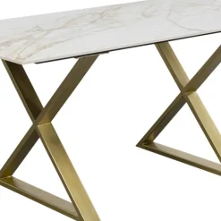 Cheap Eettafel Eternity Cross Brass 160x80cm Kasten|Tafels