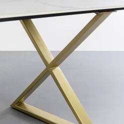 Cheap Eettafel Eternity Cross Brass 160x80cm Kasten|Tafels