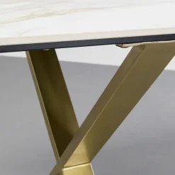 Cheap Eettafel Eternity Cross Brass 160x80cm Kasten|Tafels