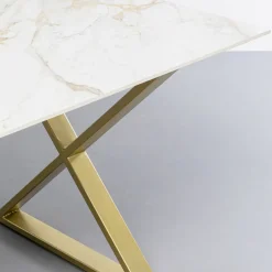 Cheap Eettafel Eternity Cross Brass 160x80cm Kasten|Tafels