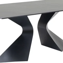 Outlet Eettafel Gloria Black Ceramic Black 200x100cm Kasten|Tafels