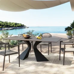 Cheap Eettafel Gloria Ceramic Black 180x90cm Kasten|Tuinmeubelen