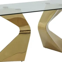 Online Eettafel Gloria Goud 200x100cm Kasten|Tafels