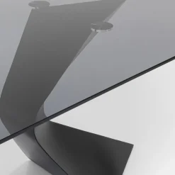 Store Eettafel Gloria Zwart 200x100cm Kasten|Tafels