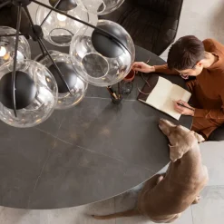 Outlet Eettafel Grande Possibilita Zwart 180x120cm Kasten|Tafels