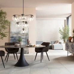 Outlet Eettafel Grande Possibilita Zwart 180x120cm Kasten|Tafels