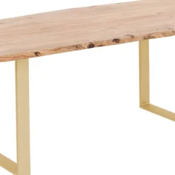 Outlet Eettafel Harmony Brass 200x100 Kasten|Tafels