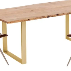 Outlet Eettafel Harmony Brass 200x100 Kasten|Tafels