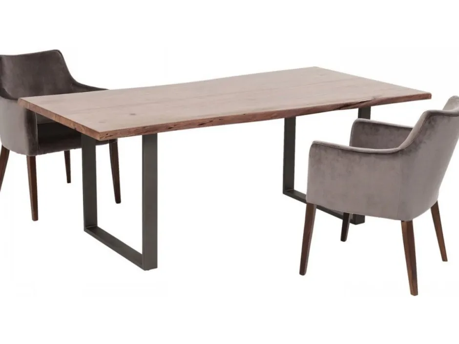 Clearance Eettafel Harmony Dark Crude Steel 200x100 Kasten|Tafels